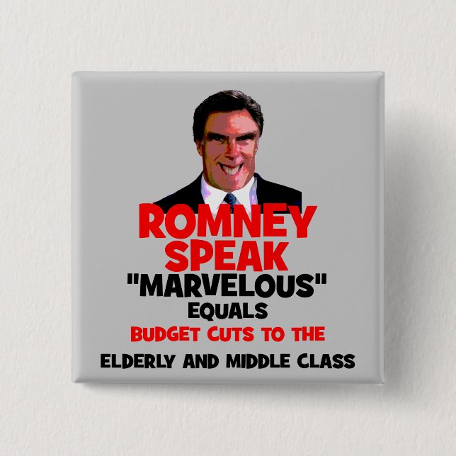 Chapa Cuadrada Romney maravilloso (Anverso)