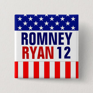 Chapa Cuadrada Romney Ryan 2012