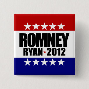 Chapa Cuadrada Romney Ryan 2012