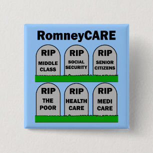 Chapa Cuadrada RomneyCARE