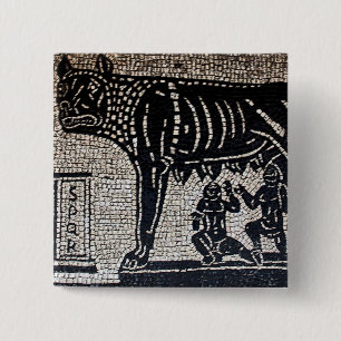Chapa Cuadrada Romulus y Remus