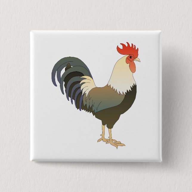 Chapa Cuadrada Rooster (Anverso)