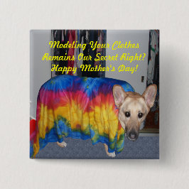 Chapa Cuadrada Ropa de modelado del Día de la Madre