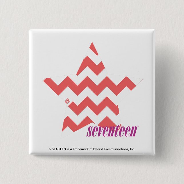 Chapa Cuadrada Rosa 4 del zigzag (Anverso)