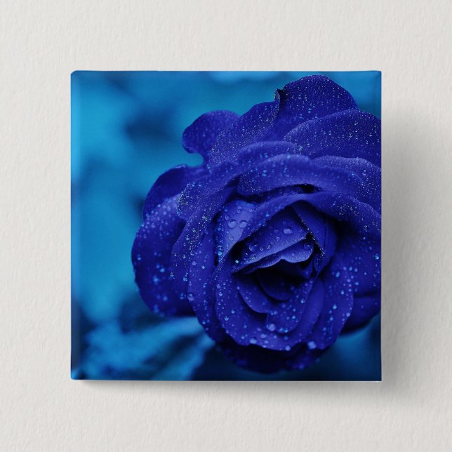 Chapa Cuadrada Rosa Blue Dewdrop (Anverso)