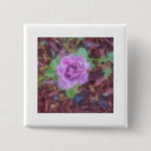 Chapa Cuadrada rosa de color lavanda de foco suave