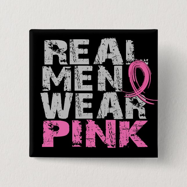 Chapa Cuadrada Rosa real del desgaste de hombres del cáncer de (Anverso)