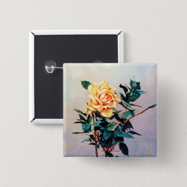 Chapa Cuadrada Rosa/Rosa (Anverso y reverso)