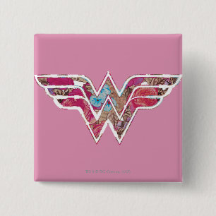 Chapa Cuadrada Rosa rosa WW