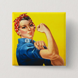 Chapa Cuadrada Rosie The Riveter