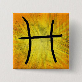 Chapa Cuadrada Rótulo Astrología de Pisces