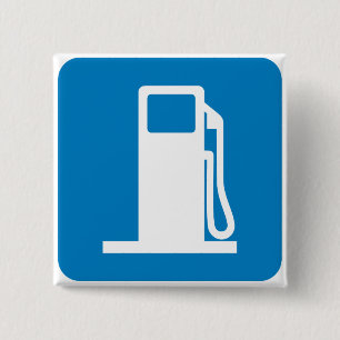 Chapa Cuadrada Rótulo de la carretera de la gasolinera