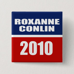 CHAPA CUADRADA ROXANNE CONLIN PARA EL SENADO