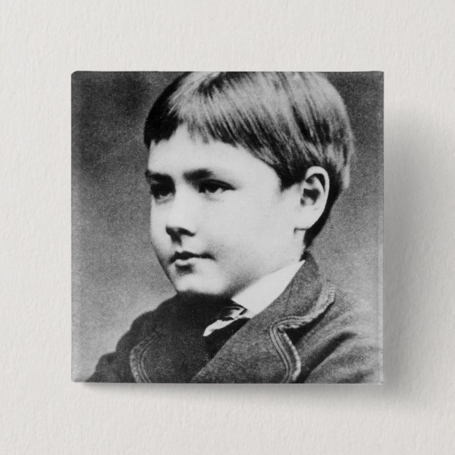 Chapa Cuadrada Rudyard Kipling, c.1870 (Anverso)