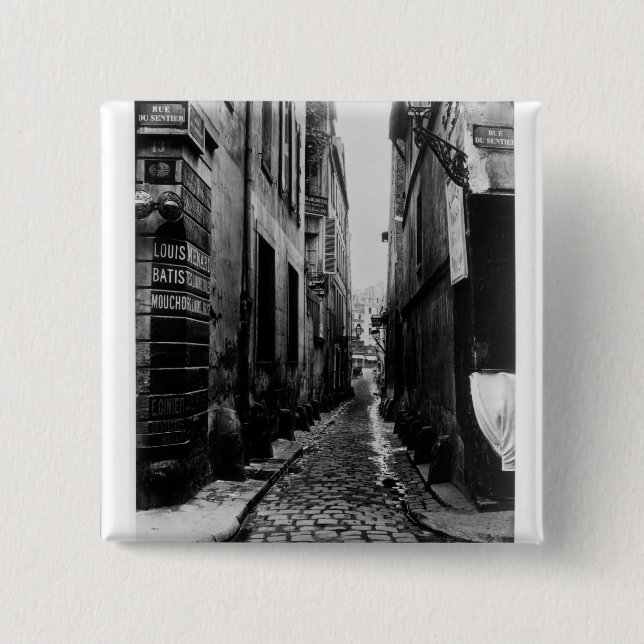 Chapa Cuadrada Rue du Croissant (Anverso)