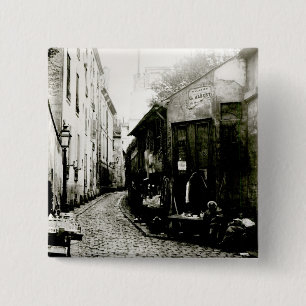 Chapa Cuadrada Rue du Jardinet y el callejón sin salida