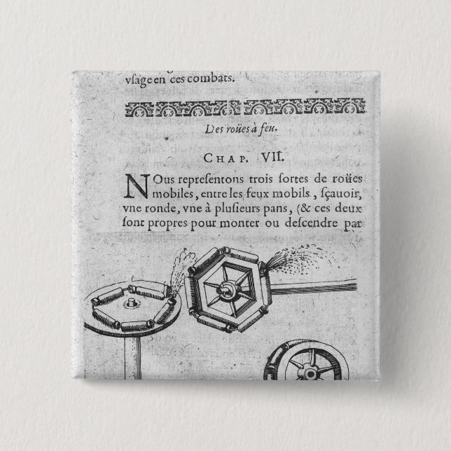 Chapa Cuadrada Ruedas para los fuegos artificiales (Anverso)