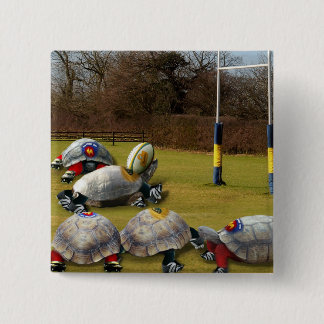 Chapa Cuadrada Rugby de tortuga