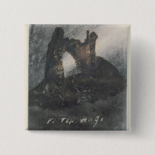 Chapa Cuadrada Ruinas en Groz-Nez, el jersey, o el arco