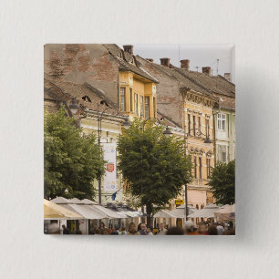 Chapa Cuadrada Rumania, Sibiu. Ciudad nueva. RF)