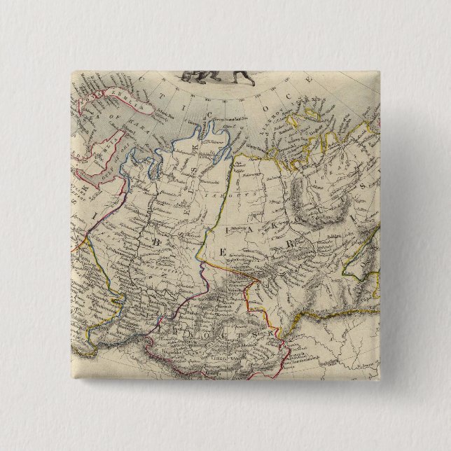 Chapa Cuadrada Rusia en Asia (Anverso)