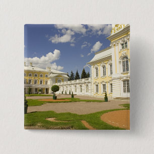 Chapa Cuadrada Rusia. Petrodvorets. Palacio Peterhof. Pedro el 3