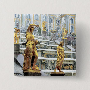Chapa Cuadrada Rusia, San Petersburgo, Peterhof, Sansón y
