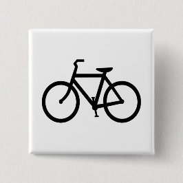 Chapa Cuadrada Ruta de Bicicleta Negra