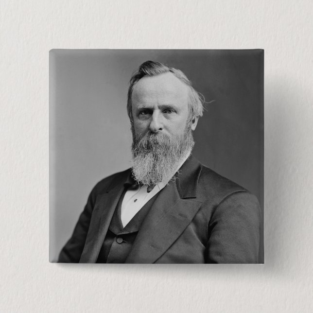 Chapa Cuadrada Rutherford B. Hayes (Anverso)