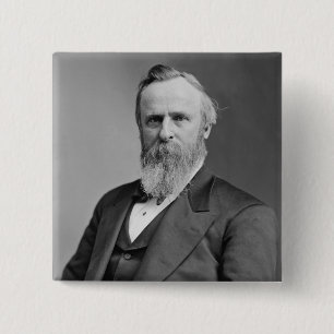 Chapa Cuadrada Rutherford B. Hayes