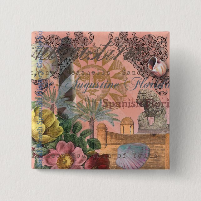 Chapa Cuadrada saint augustine florida viajar arte antiguo (Anverso)