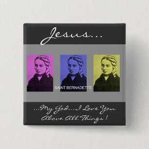 Chapa Cuadrada saint bernadette