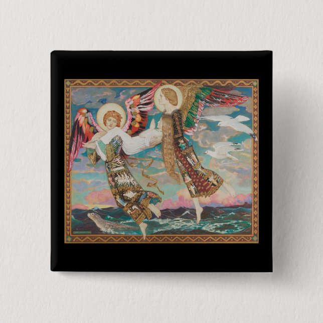 Chapa Cuadrada Saint Bride, c. 1913 por John Duncan (Anverso)