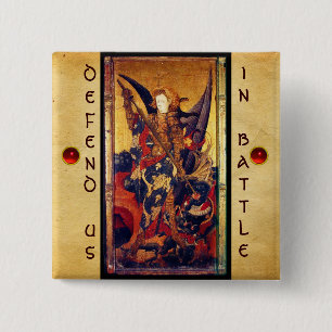 Chapa Cuadrada Saint Michael Vanquishing Devil