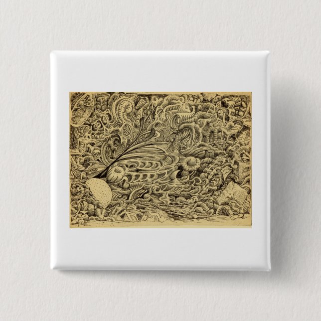 Chapa Cuadrada Sala de enfermos por Brian Benson (Anverso)