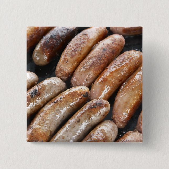 Chapa Cuadrada Salchichas a la parrilla (Anverso)