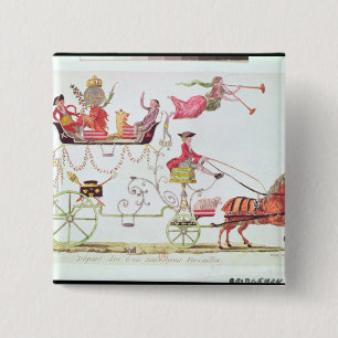 Chapa Cuadrada Salida de las tres pedidos para Versalles