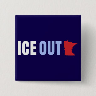 Chapa Cuadrada SALIR DEL HIELO Anti Trump