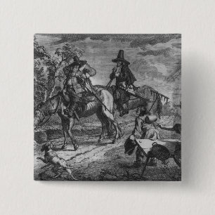 Chapa Cuadrada Sallies de Hudibras adelante, placa II