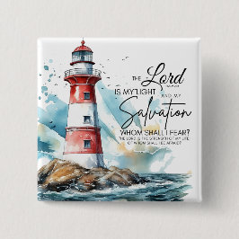 Chapa Cuadrada Salmo 27:1 Biblia SEÑOR es mi luz y salvación