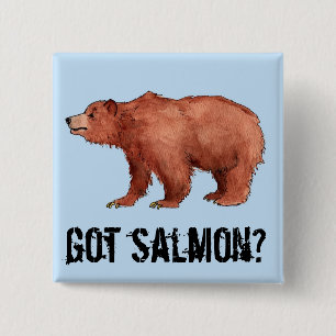 Chapa Cuadrada ¿Salmones conseguidos? Edmundo el oso