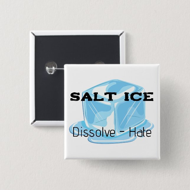 Chapa Cuadrada Salt Ice Button (Anverso y reverso)