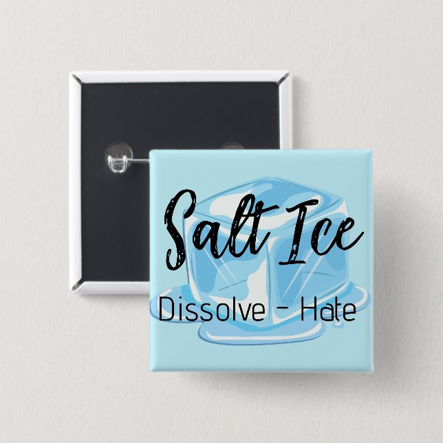 Chapa Cuadrada Salt Ice Button (Anverso y reverso)