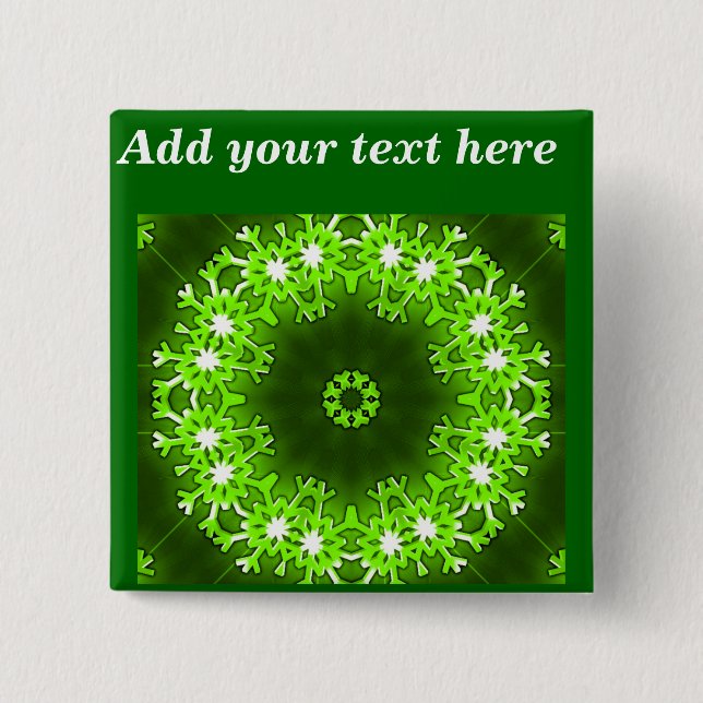 Chapa Cuadrada Saludos de Navidad_ (Anverso)