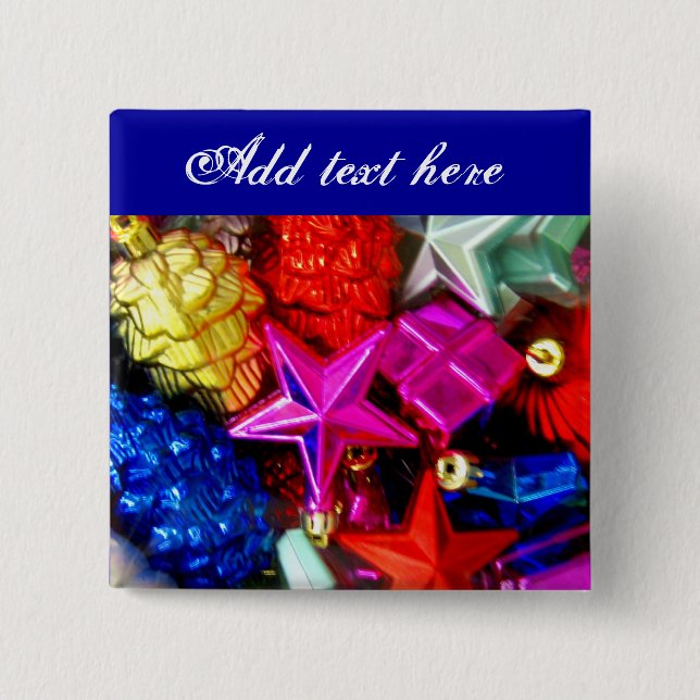 Chapa Cuadrada Saludos de temporada_ (Anverso)