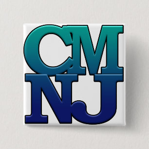 Chapa Cuadrada Saludos desde el Cabo de Mayo, Nueva Jersey