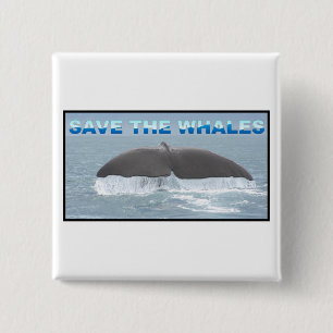 Chapa Cuadrada Salven a las ballenas