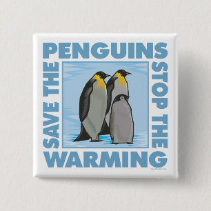 Chapa Cuadrada Salven a los pingüinos