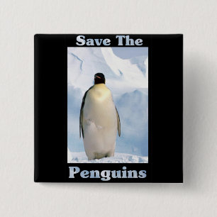 Chapa Cuadrada Salven a los pingüinos