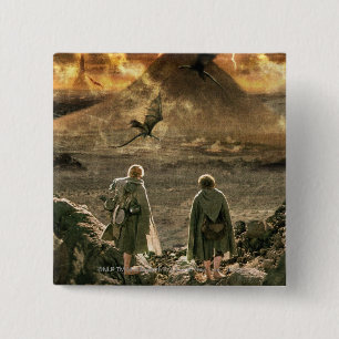 Chapa Cuadrada Sam y FRODO™ se acercan al Monte Doom